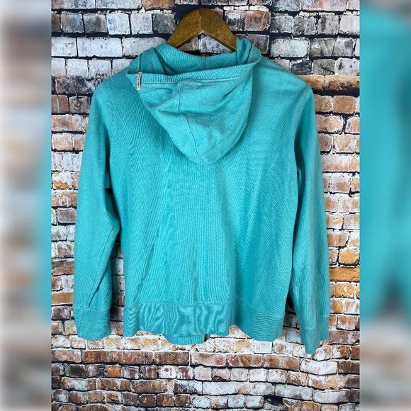 Columbia Teal Hoodie Women Sz LG - Picture 2 of 6